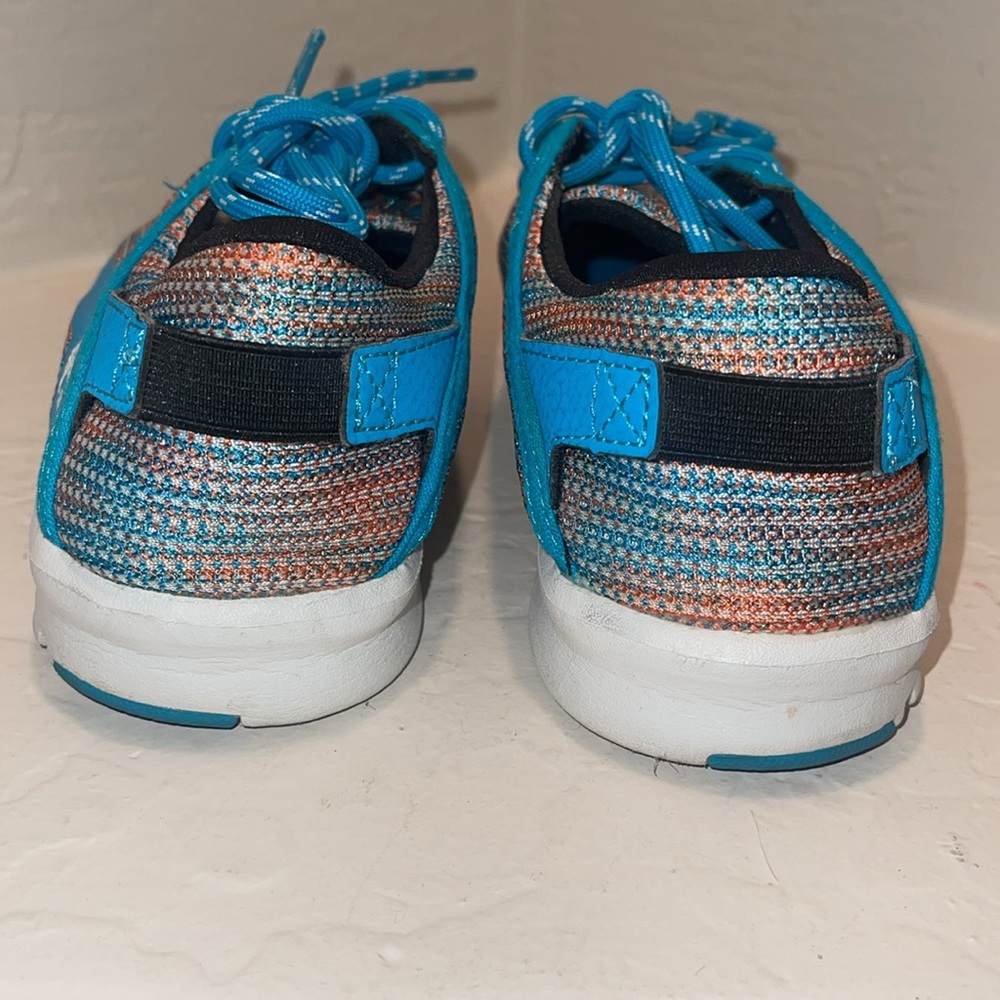 ETNIES SCOUT WOMAN’S SHOE BLUE/MULTICOLOR TOP SZ 8 PRE OWNED EXCELLENT CONDITION - Picture 6 of 15